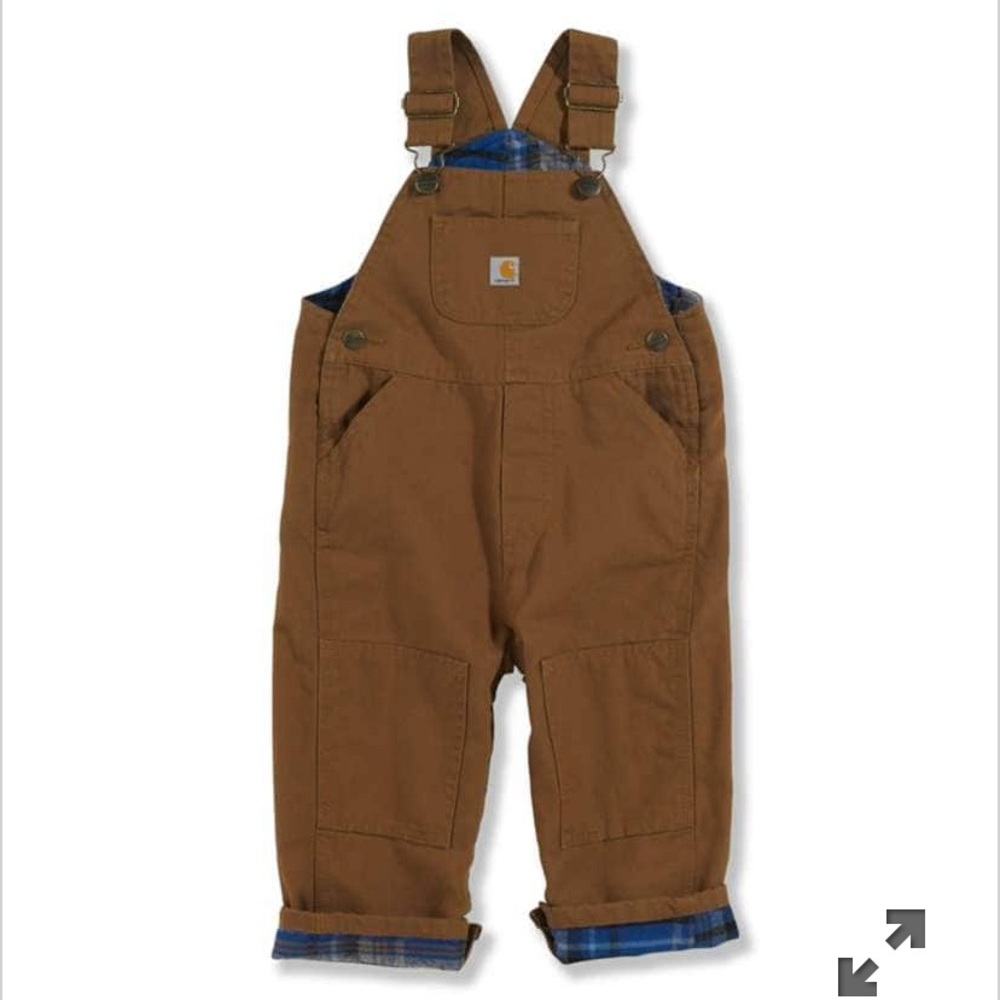 Carhartt overalls plaid flannel interior 3M